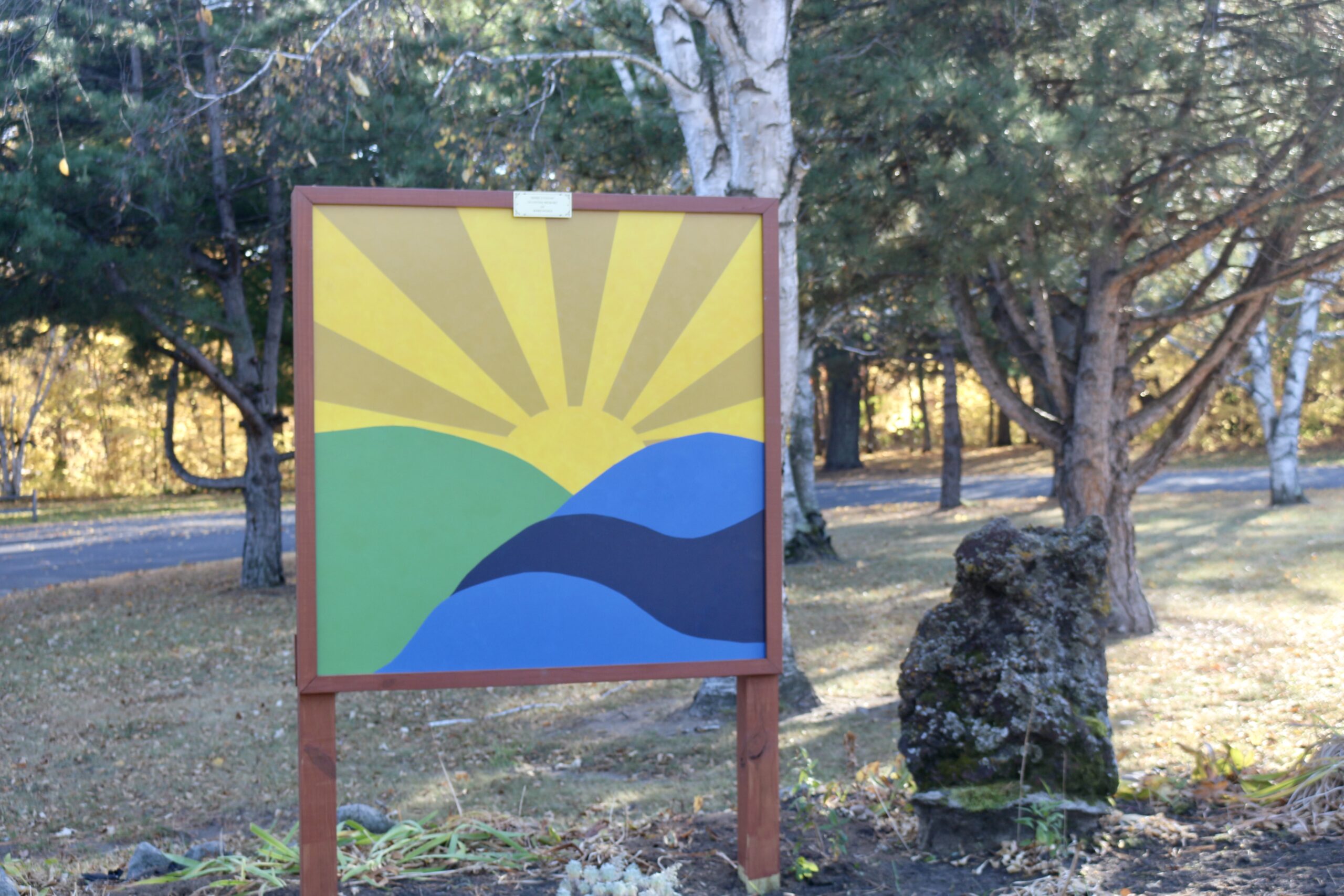 Mary's Vision barn quilt in Browerville, MN